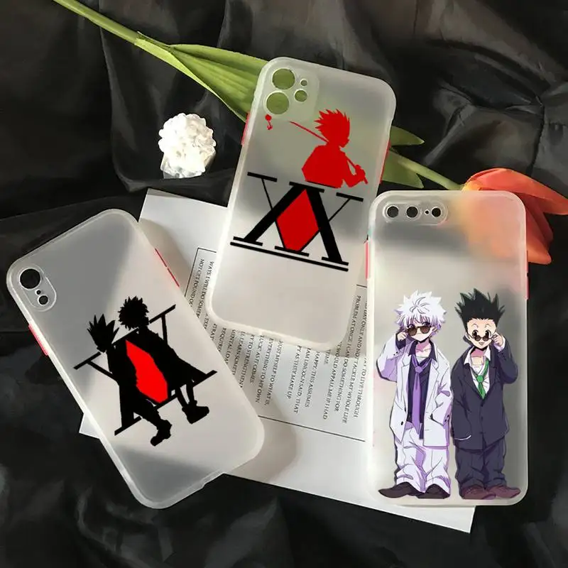 

Hunter x Hunter anime JAPAN Phone Case For iPhone 12 11 Mini Pro XR XS Max 7 8 Plus X Matte transparent White Cover