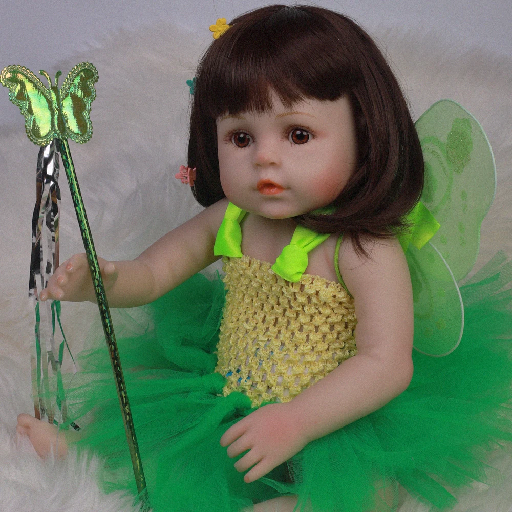 18 &quot48 см Bebe Reborn игрушки для детей мягкие силиконовые реалистичные детские всего тела куклы гладкие