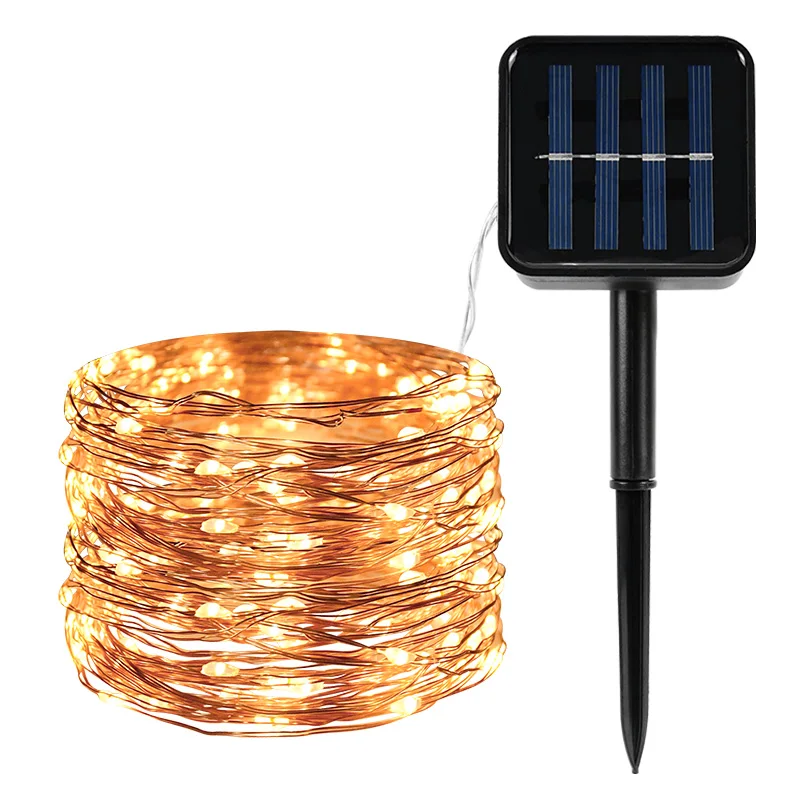 Светодиодная гирлянда 10 метров лампа с теплым белым светом для украшения свадьбы