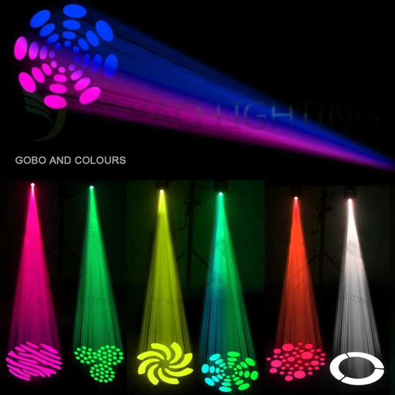 Карманный Точечный светильник 60 Вт Gobos с подвижной головкой DMX512 Dj сценический