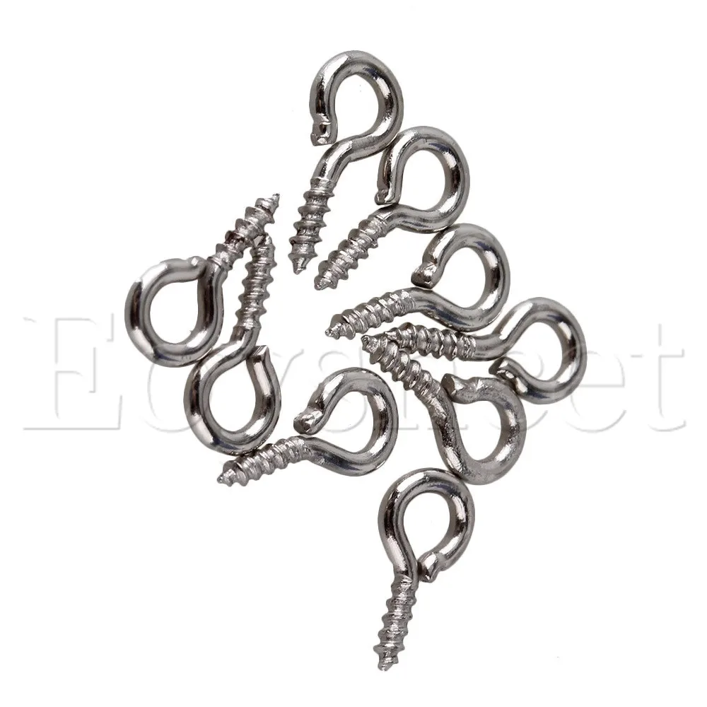 100x мини штифты Eyepins крючки для мебельной фурнитуры длина 9 5 мм 0 #|furniture pins|eye pinseye eye |