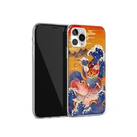 chinese style cartoon phone cover case for iphone 11 6 1 fish pattern back cover mobile protection case phone shell