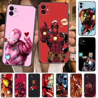 marvel iron man phone cases for iphone 11 pro max case 12 pro max 8 plus 7 plus 6s iphone xr x xs mini mobile cell women