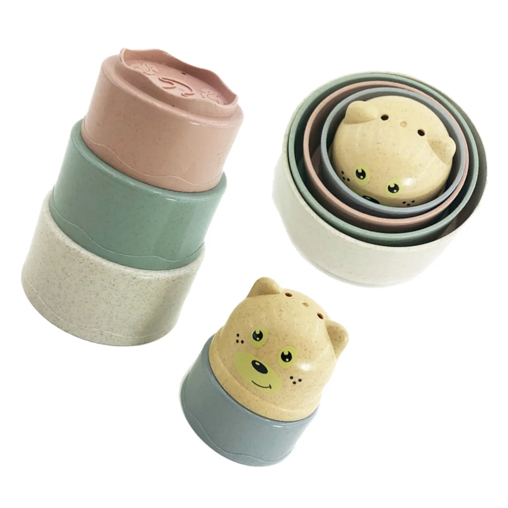 

1 Set Interesting Bathing Toys Children Shower Toys Stacking Cup Beach Toys