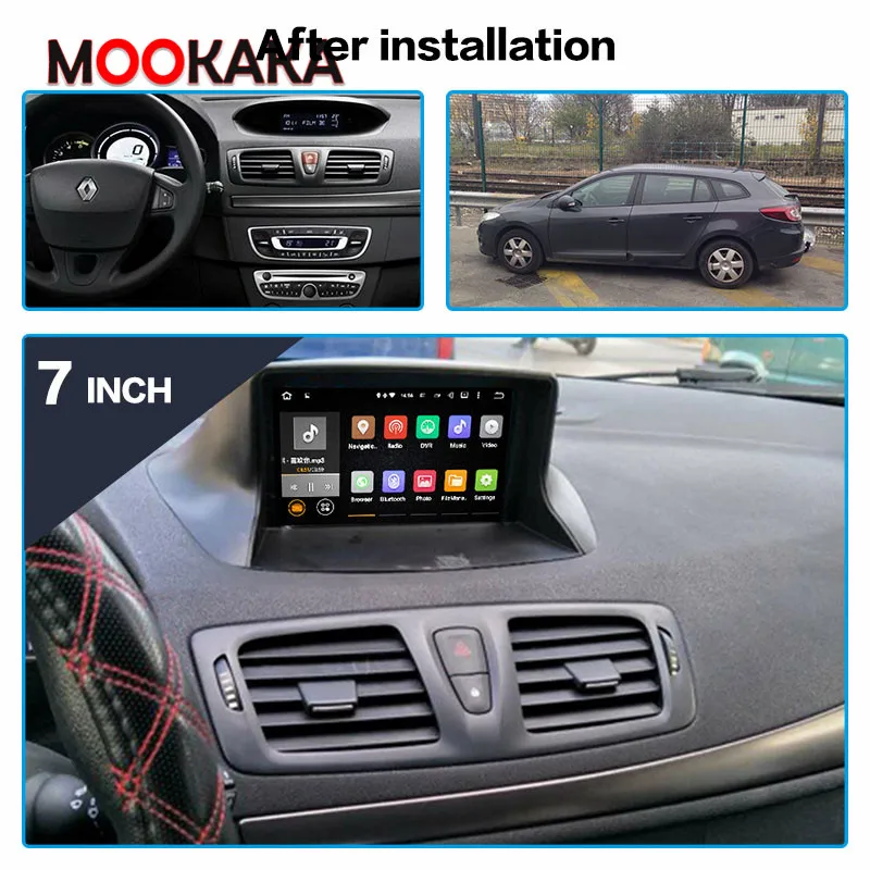 For 2008-2015 Renault Megane 3 Fluence Wireless Carplay Android Player GPS Audio Stereo Radio Recorder