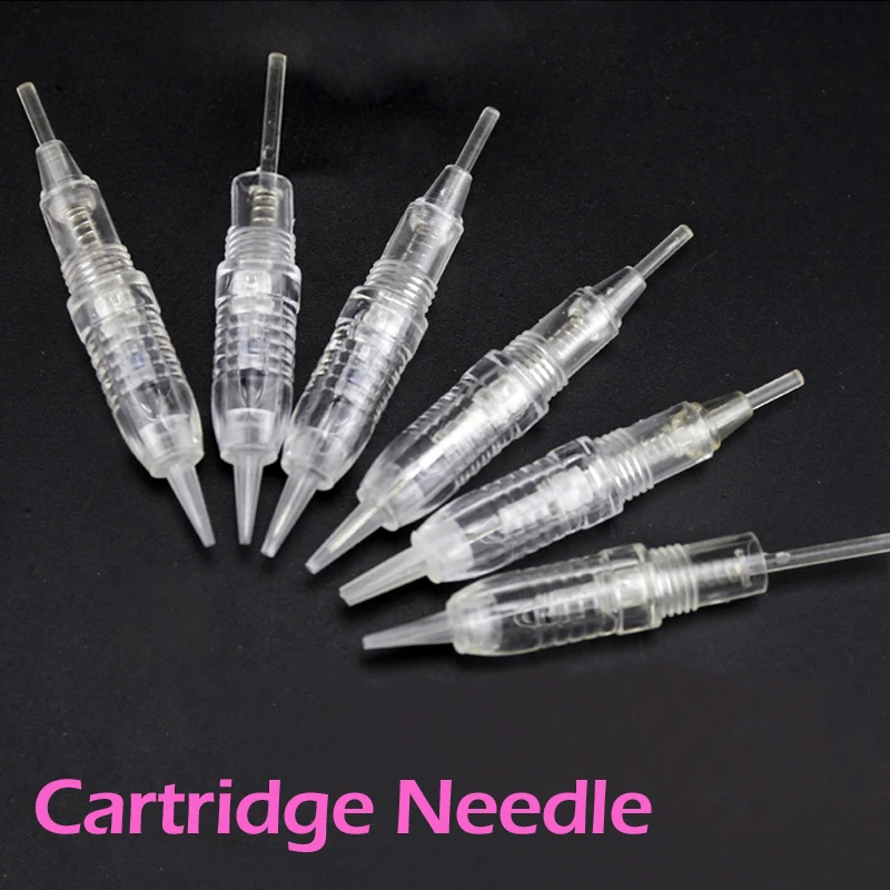 

100pcs Disposable Microblading Eyebrow Tattoo Needle Sterilized Permanent Makeup eyebrow Cartridge Needle 1R 3R 5R 5F meso Nano