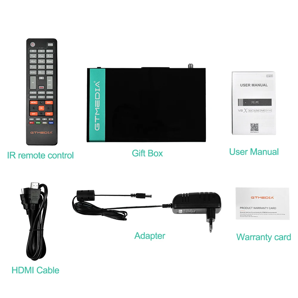 

NEW Gtmedia V8X DVB-S/S2 satellite TV receiver Built in wifi support H.265 DVB-S/S2/S2X, VCM/ACM/multi-stream AVS BISS auto roll