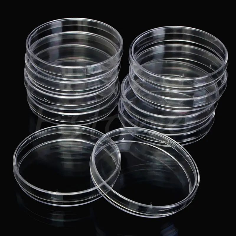 10Pcs/Pack 90 x 15mm Plastic Petri Dishes For LB Plate Bacterial Yeast Laboratory Chemistry Equipment Lab Supplies