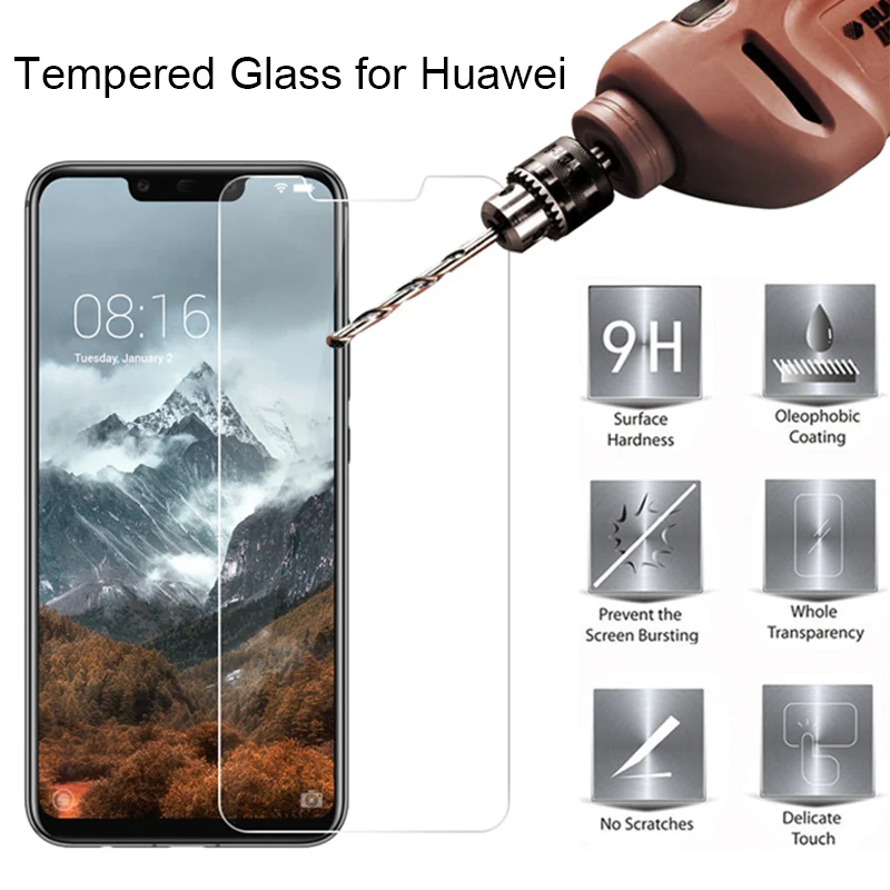 Защитная пленка для экрана телефона huawei Y6 2019 Защитное стекло Y9 Y7 Prime жесткое