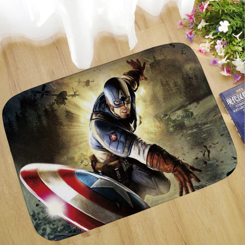 Коврик с героями Marvel Мстители Человек-паук железный человек Халк Тор Капитан