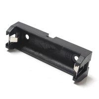 plastic aa 14500 size battery holder spring clip batteries black storage case box with pin for soldering connecting