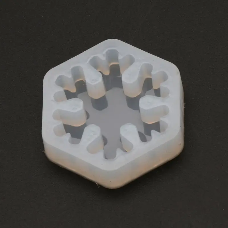 

69HB 3D Snowflake Silicone Mold Epoxy Resin Casting Jewelry DIY Craft Jewelry Tools