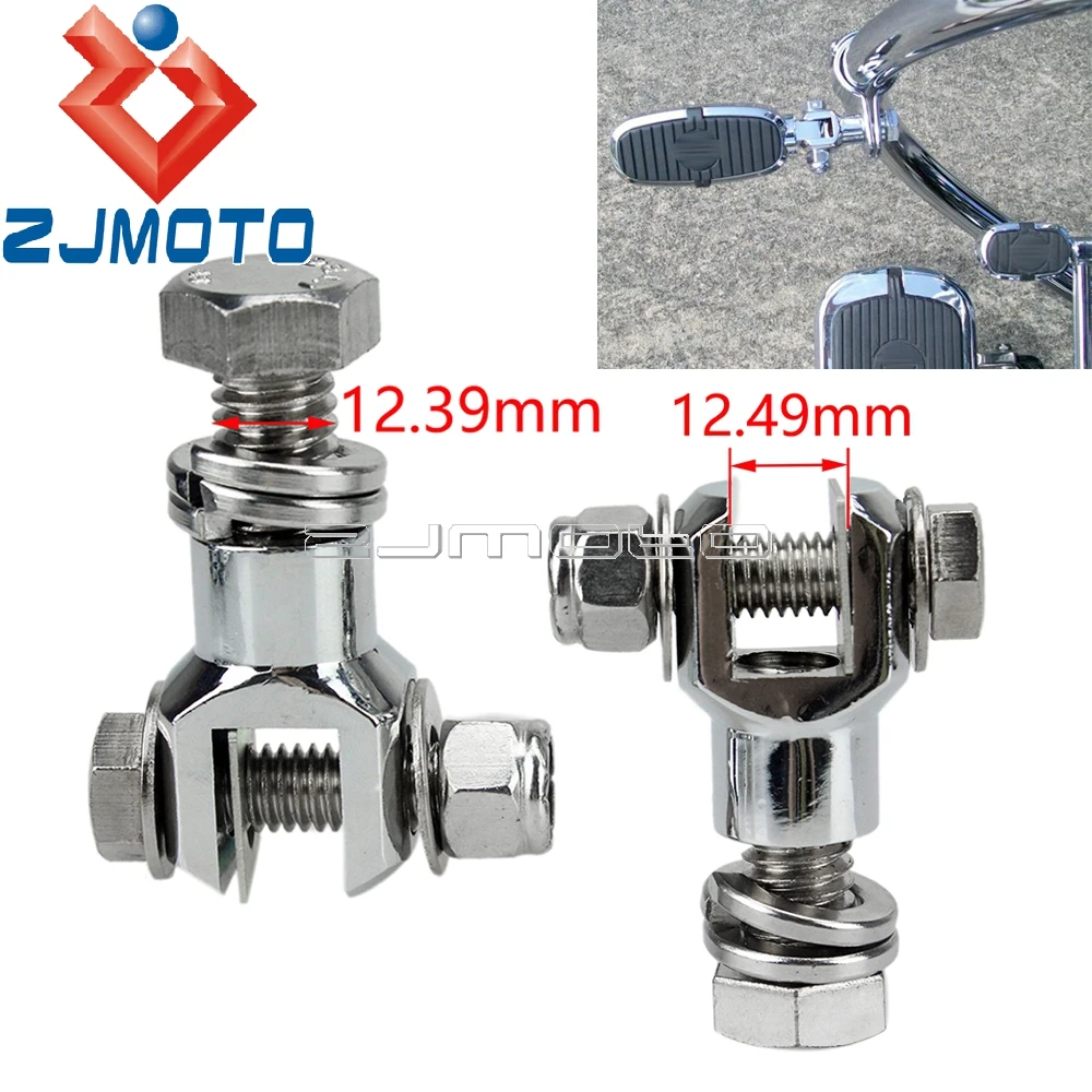 

Монтажные адаптеры для подножек мотоцикла для Harley Cafe Racer Bobber Chopper, подножки, кронштейны, крепления для подножек, болт