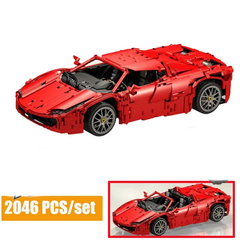 Technic RC Мотор силовой функции транспортного средства красный паук LeGINGly MOC 1767 Ferrariums