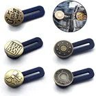 Удлинитель талии на пуговицах 5 шт.лот, свободная швейная пуговица, эластичная Металлическая пуговица для штанов, выдвижная пуговица для талии на джинсы