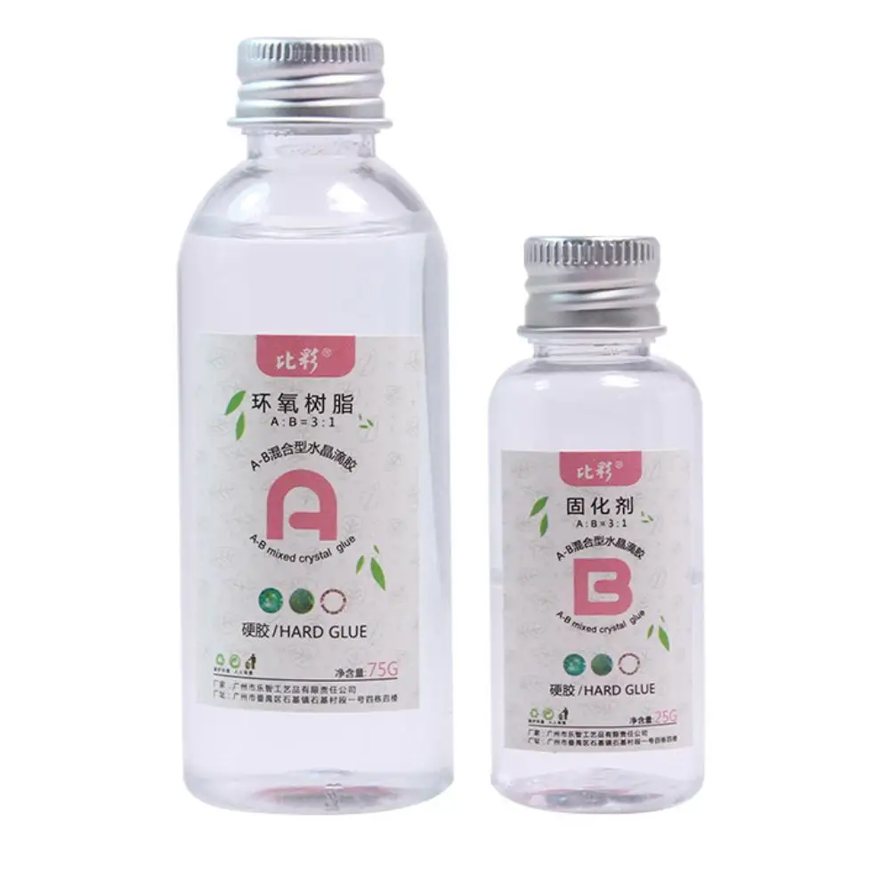 Искусство высококлейкий AB кристаллический клей смешанный отвердитель смола