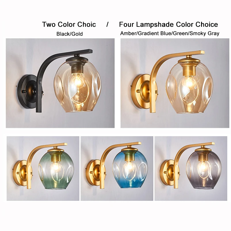 Современная светодиодная настенная лампа из ткани бра для коридора спальни