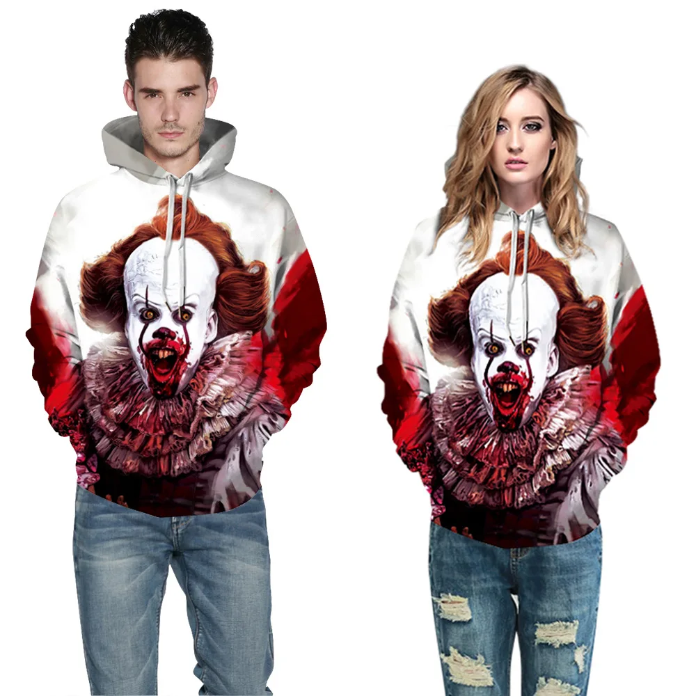 Movie It: два пары свитеров толстовки с капюшоном длинными рукавами Костюмы Клоуна