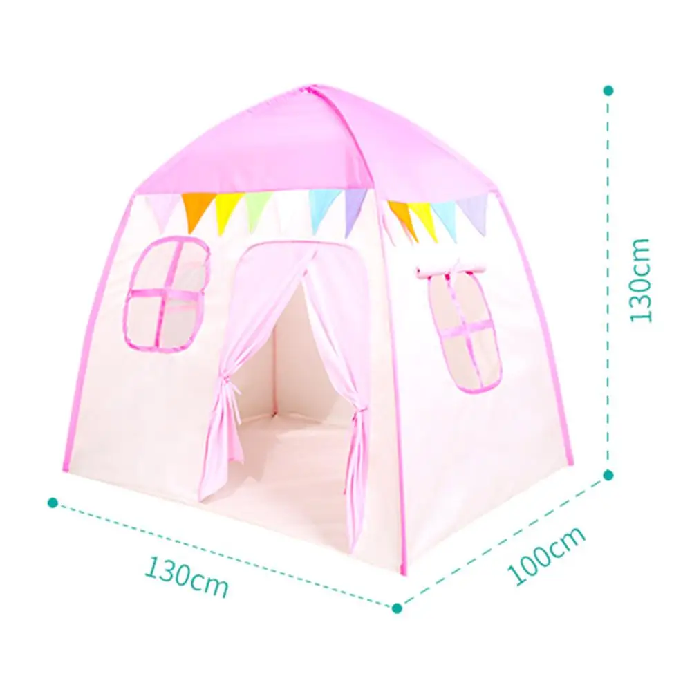 

Kids Tent Princess Castle Play House Anti-mosquito Foldable Portable 3-4 Children Play Tent Birthday Christmas Gift