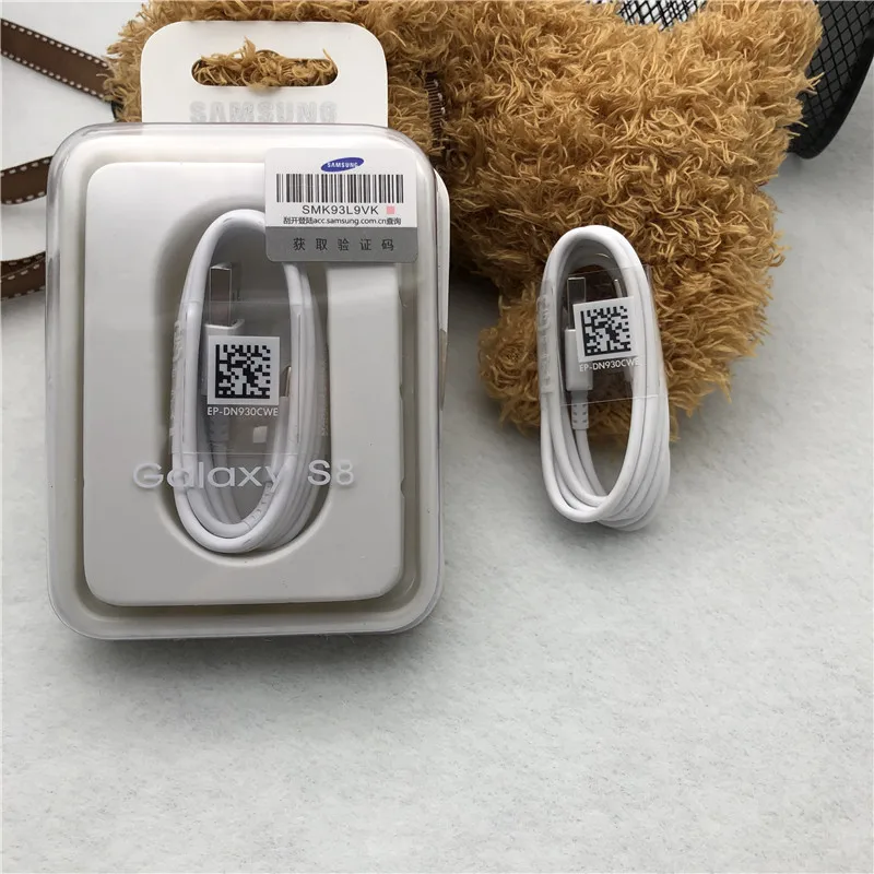 SAMSUNG 1 M/1,2 M USB 3,1 type C адаптивный кабель для быстрой зарядки линии передачи данных для Galaxy S8 S9 S10 Plus Note 8 9 10 A5 A7