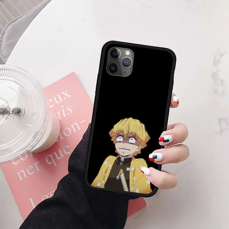 

Anime cartoon Kimetsu no Yaiba Phone Case for iPhone 11 12 mini pro XS MAX 8 7 6 6S Plus X 5S SE 2020 XR