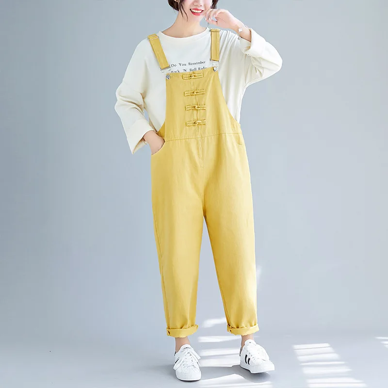 Желтый зеленый черный джинсовый комбинезон большого размера корейский Стиль