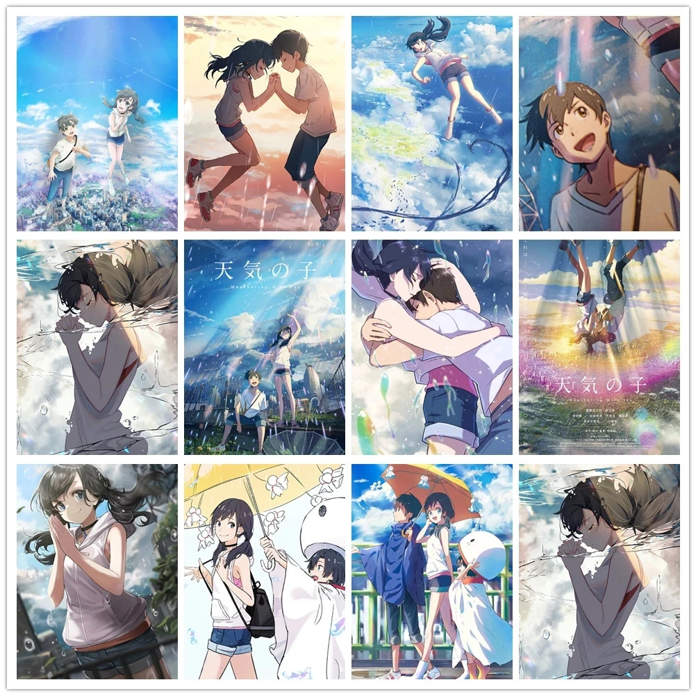 

5D DIY Diamond Painting Weathered With You Poster Full Embroidery Inlaid Anime Cross Stitch Kits Mosaic Set Artist Home Decor