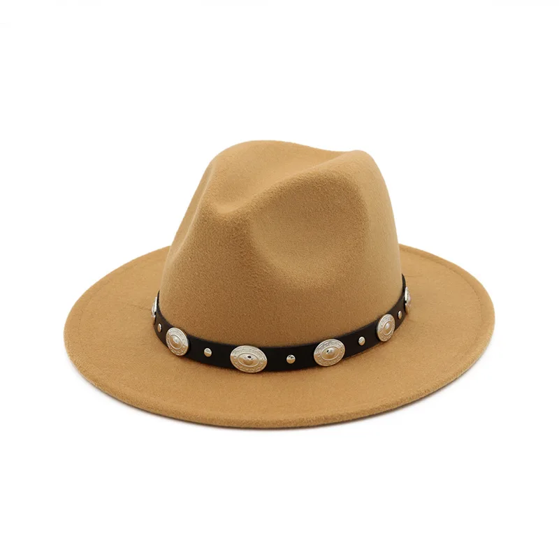 Трендовая шляпа-трилби из искусственной шерсти с широкими полями для мужчин и