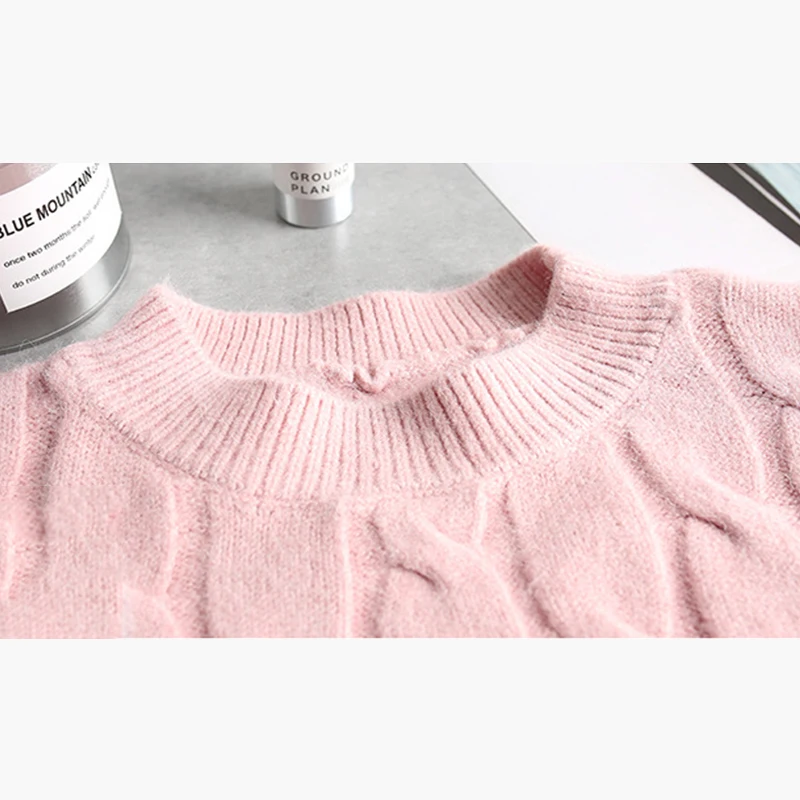 KAI-MO Solid Sweaters Women Autumn Winter Fashion Basic Pullover Female Jumpers Long Sleeve Pull Femme Casual Knitted Top | Женская