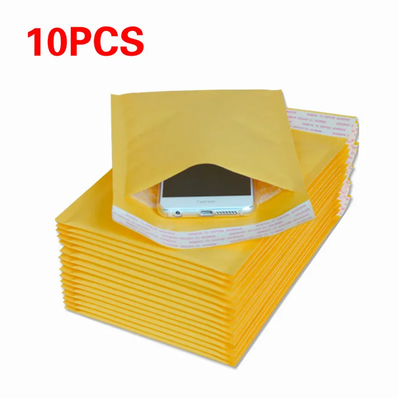 10 шт крафт бумажные Пузырьковые конверты мешки с мягкими почтовыми отправками