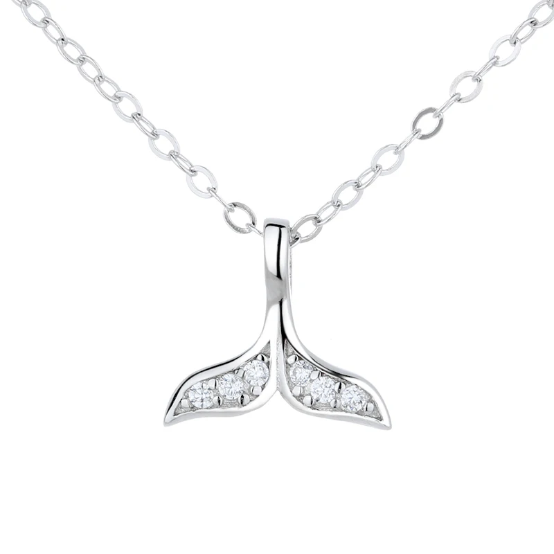 

FAHMI Original Design 2021 New Style 100% 925 Sterling Silver Fish tail All-Match Personality Exquisite Women's Necklace