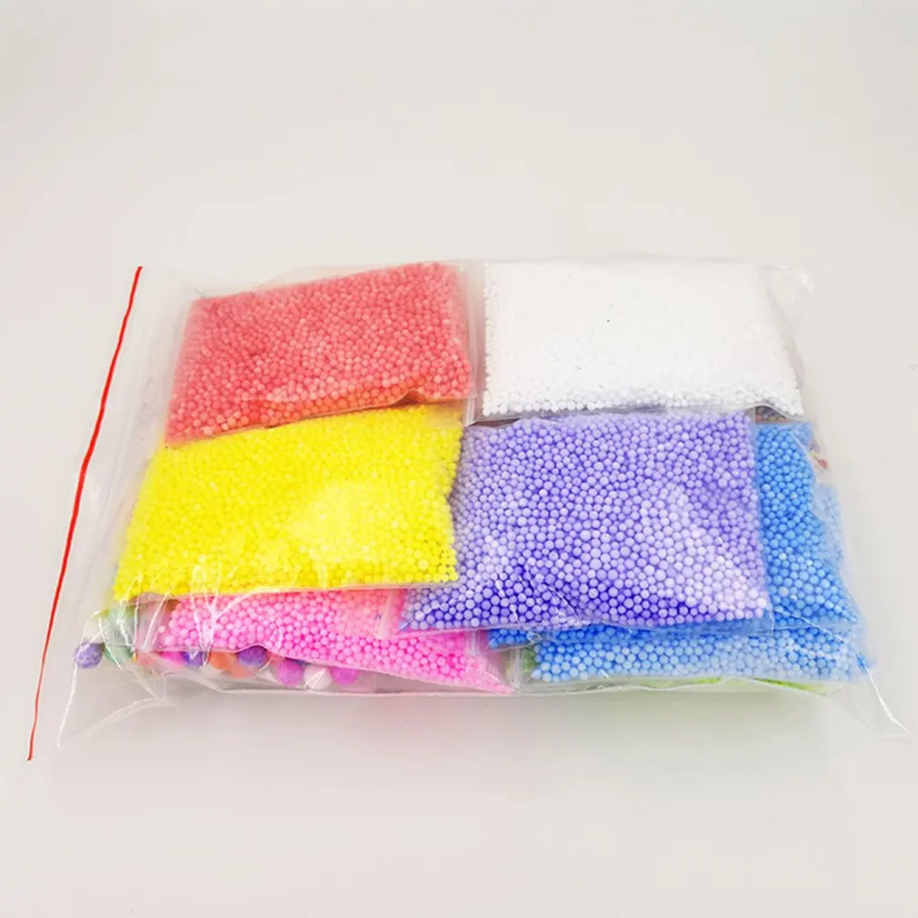 17 упаковок бусины для слаймов шармы рыбьей чаши шарики из пенопласта фруктовые