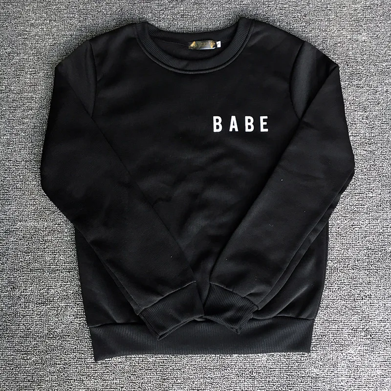 Babe Hoodies Sweatshirts EuropeTops 2022 Women Casual Kawaii Harajuku Kpop Sweat Punk For Girls Clothing Korean