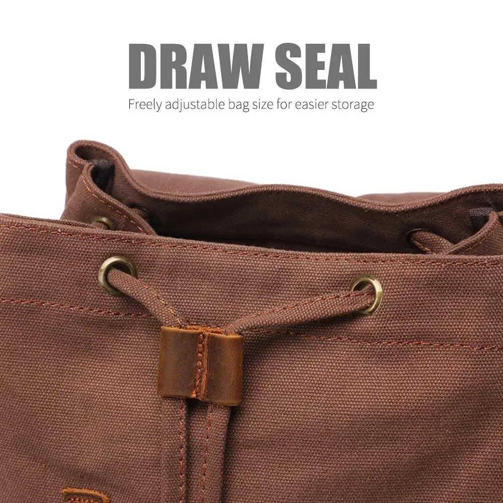 

Genuine Leather AUGUR Shoulder Bags Men'S Backpack Men'S Travel Bags Large Capacity Outdoor Vintage Camping Popular Rucksack