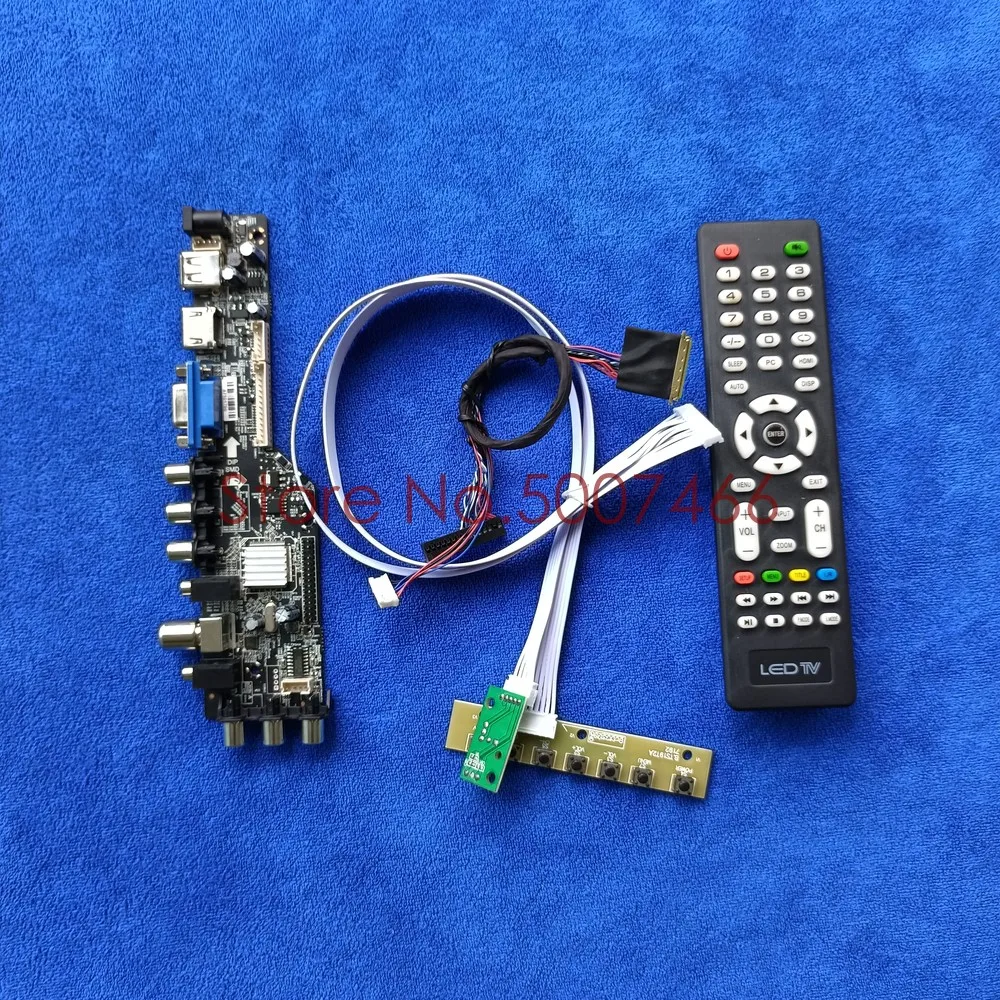 

Fit LTN116AT01-A01/L01/P01/T01/W01 AV VGA USB DVB 40 pin LVDS upgrade 1366*768 screen 3663 TV digital LCD drive board Kit