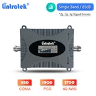 Lintratek однодиапазонный 2G 3G 4G усилитель Сигнала CDMA 850 шт. 1900 AWS 1700 серый сотовый усилитель 65 дБ Мобильный телефон ретранслятор