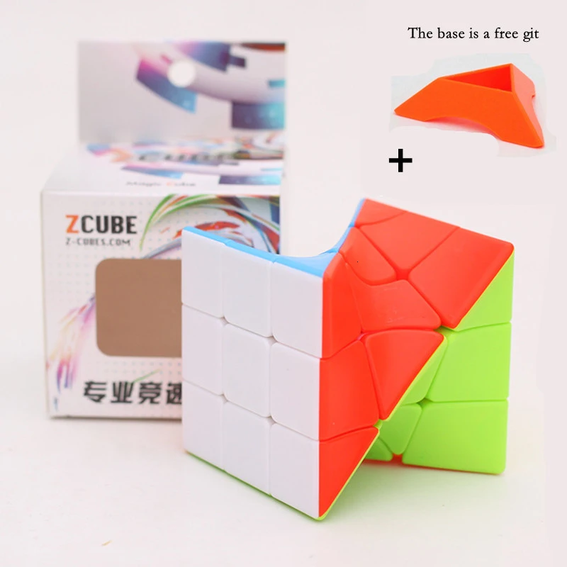 Zcube 3x3Torsion волшебный кубик цветной витой головоломка без наклеек красочные