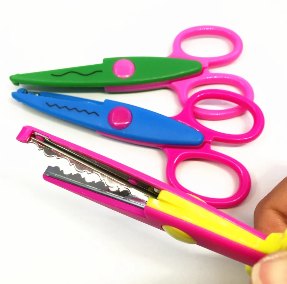 5 дюймов детская ремесло ножницы для резки бумажный альбом волнистые зигзаг с