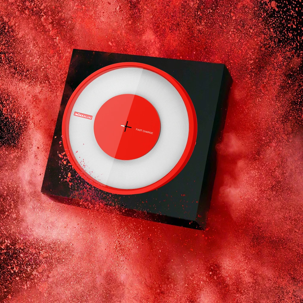 

Qi Wireless Charger For iphone12 11pro XR XS Samsung Note10 S8 Note8 Magic Disc Wireless Charger