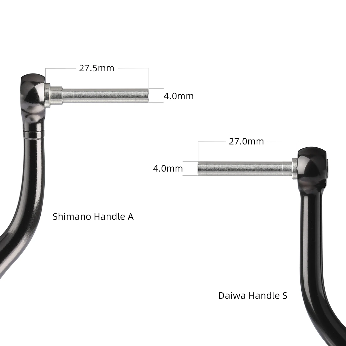 Ручка Gomexus для катушки Shimano Ultegra Stradic CI4+ FK Sedona Nasci Biomaster FB Sustain FG Reel 1000-4000 30 мм прямой
