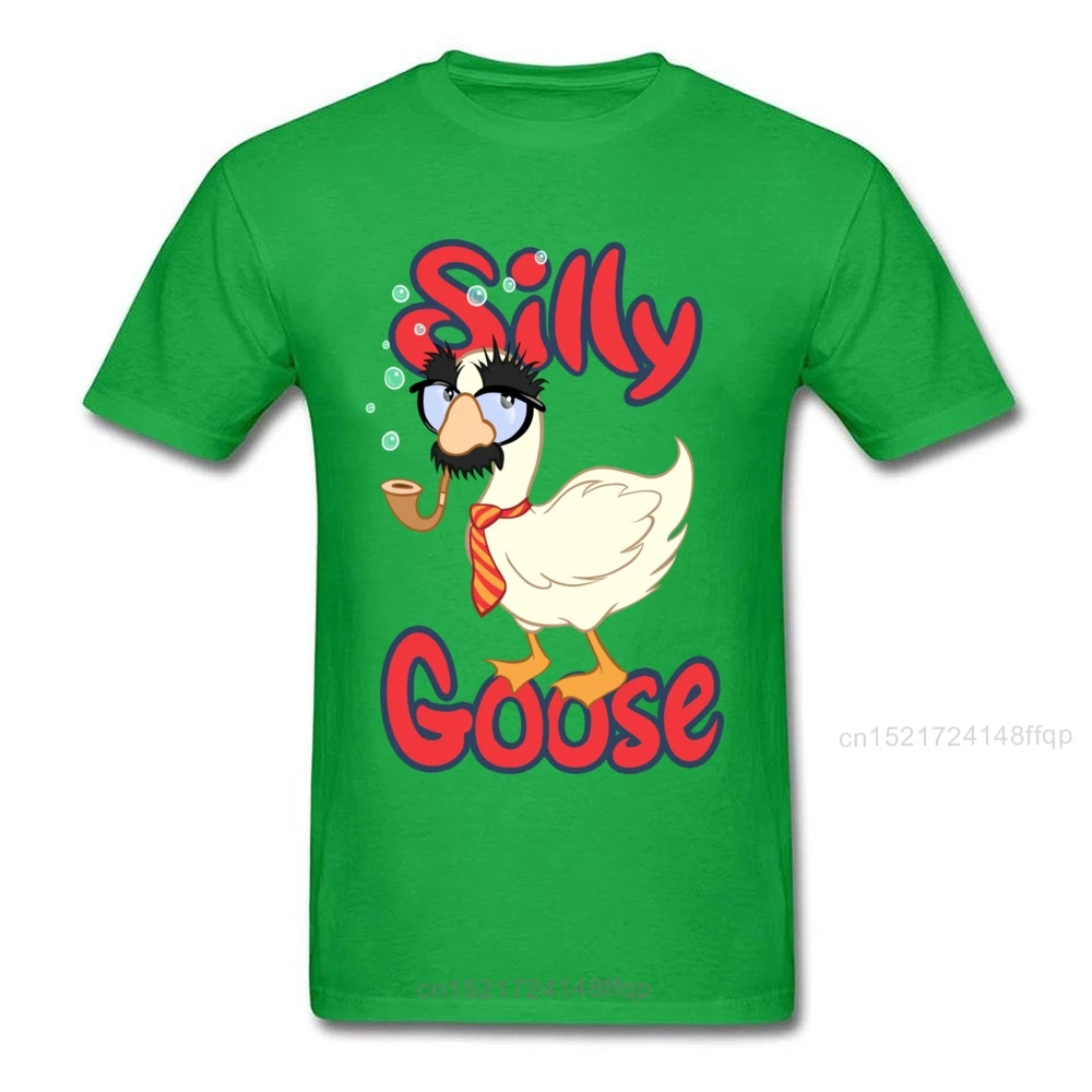 Мужская забавная футболка с надписью Silly Goose футболки рисунком из мультфильма
