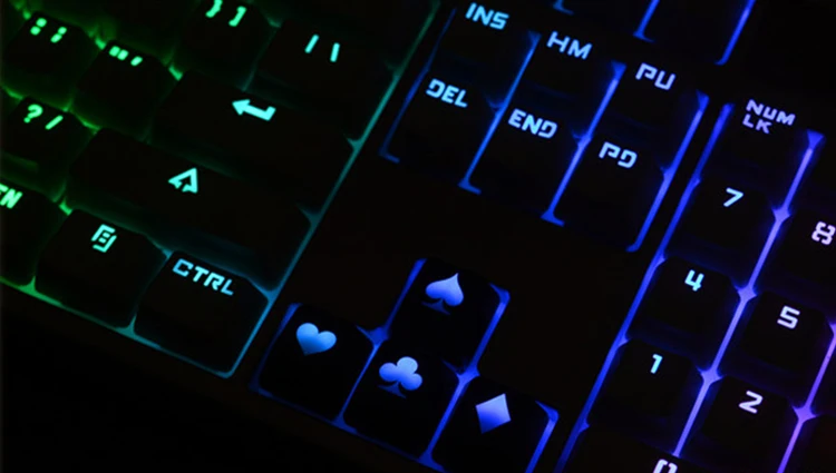 

Personality Direction Poker Keycaps for Cherry MX switch cross Axis LOL game Mechanical Keyboard ABS Backlight Keycap