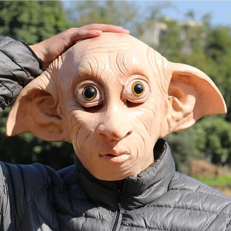 

Dobby Elfin Animal Latex Mask Cosplay Masks Fancy Dress Halloween Costume Props
