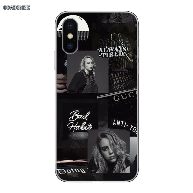 Soft Transparent Cover For Huawei P Smart 2019 G7 G8 P7 P8 P10 Plus P20 P30 Pro P9 Lite Mini 2017 Billie Eilish Pop Music Singer | Мобильные