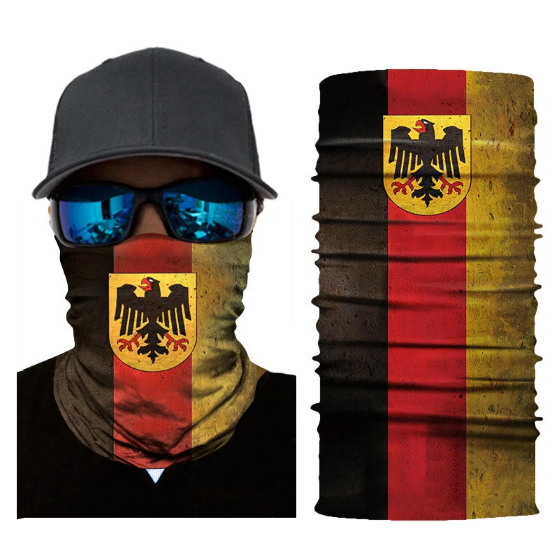Наружная маска для верховой езды флаг тюрбан Волшебная бесшовная sweatband Спорт на