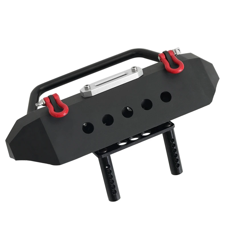 

Metal Front Rear Bumper with LED Light Set for 1/10 RC Crawler Axial SCX10 & SCX10 III AXI03007 Traxxas TRX4 Redcat