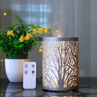 hollow forest style aroma diffuser dc24v 100ml household air humidifier mute warm light essential oil diffuser mist maker