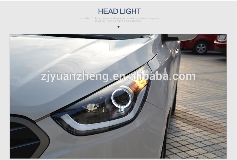 

For auto car parts of IX35 front Light waterproof ix 35 headlight 2010-2013