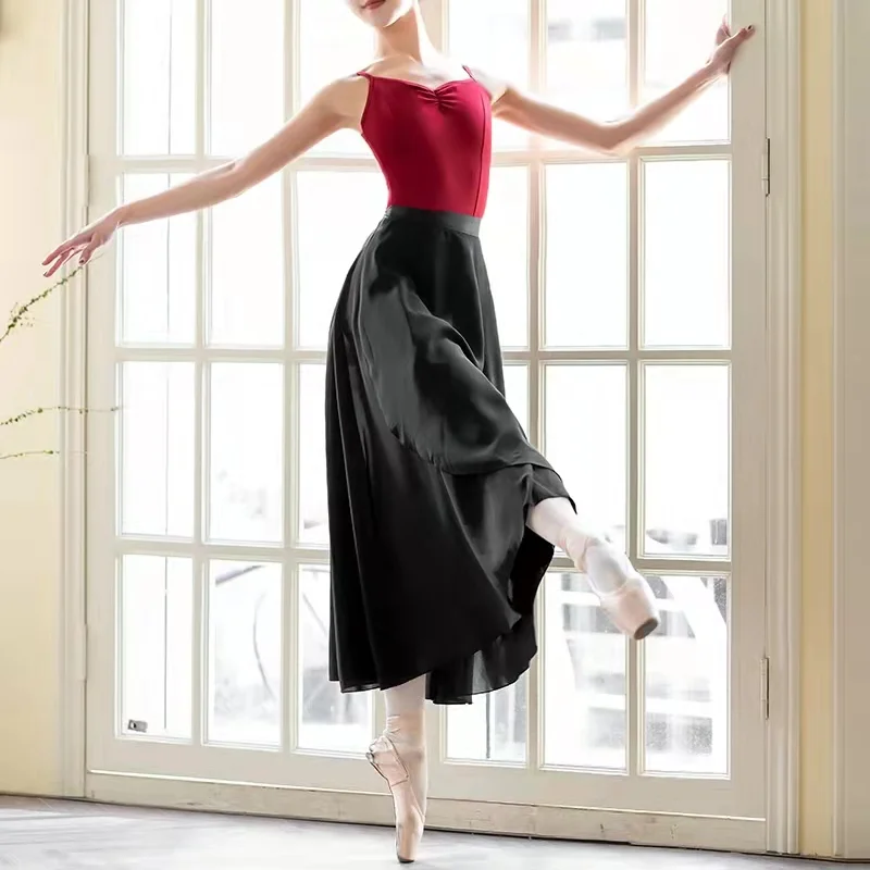 Белая черная зеленая шифоновая танцевальная юбка-пачка для балета атласная