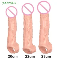 Удлинитель для пениса FXINBA, многоразовый, задержка эякуляции для пениса, интимные игрушки для мужчин
